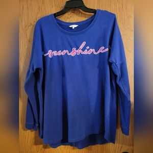 Crown and Ivy sunshine moonshine sweeper top